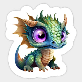 Cute Baby Dragon 1 Sticker